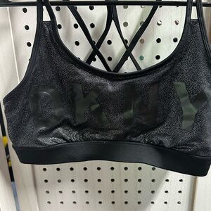 DKNY Shimmering Black Sports Bra